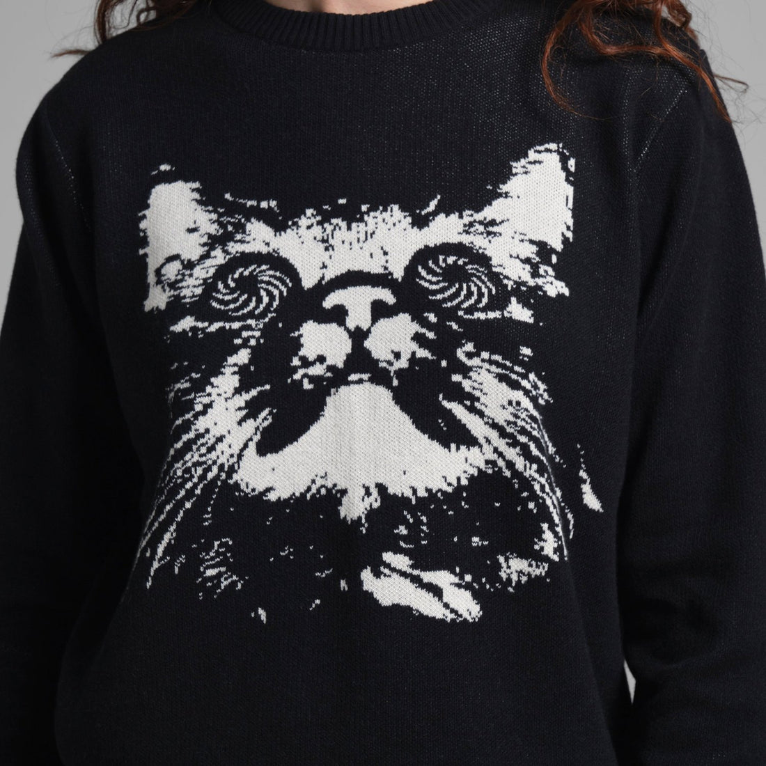 Sweater Arendal Psychedelic Cat – Pullover mit Katzenmotiv