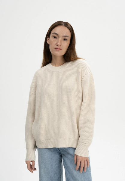 Rippstrick Pullover ADAH cream melange