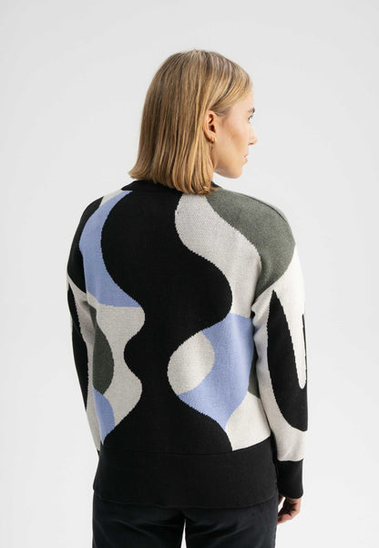 Jacquard Strickpullover Artist Edition Maggie Multi Color Mother