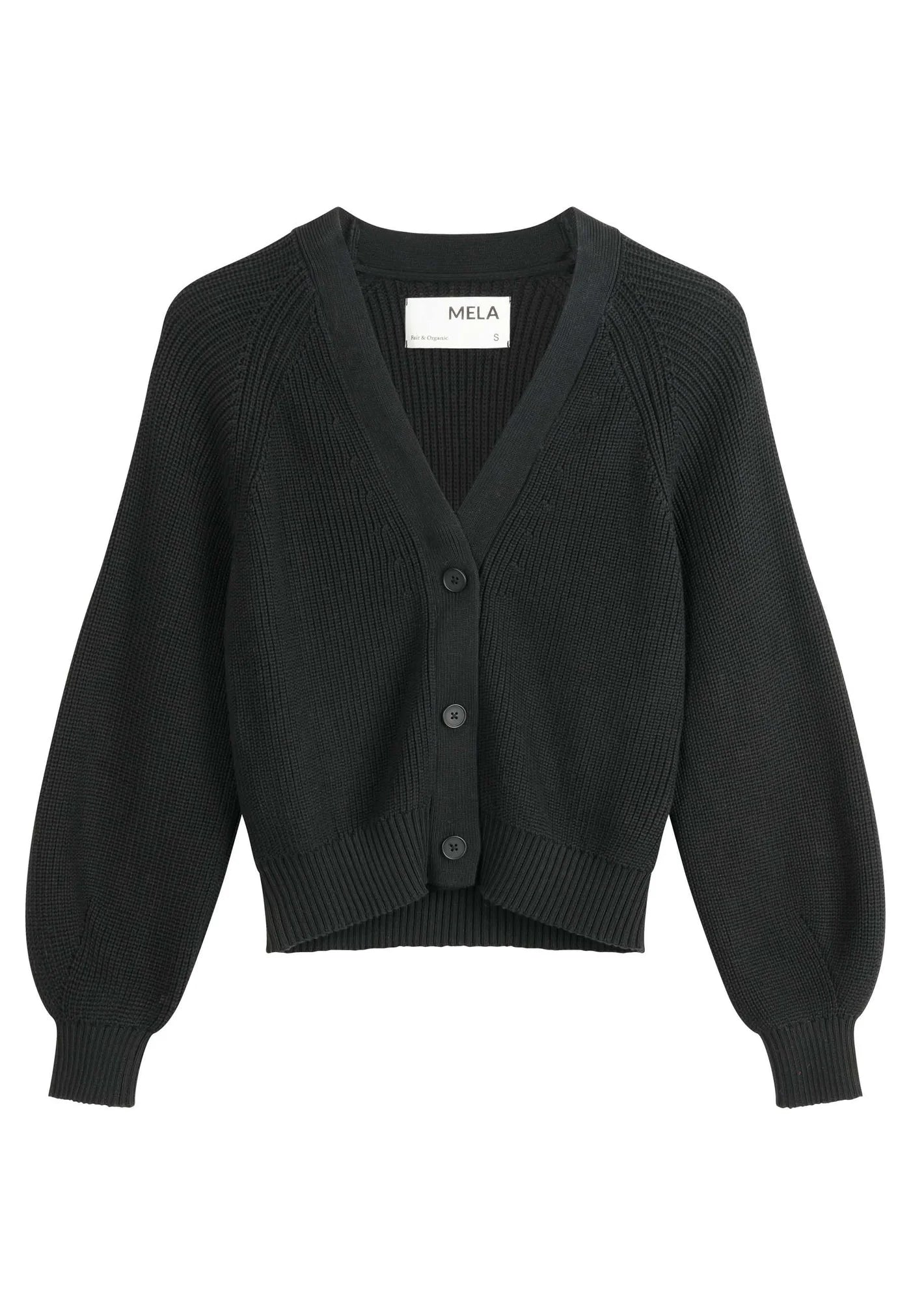 Rippstrick Cardigan BHUMA schwarz