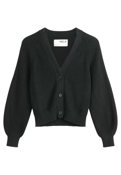 Rippstrick Cardigan BHUMA schwarz