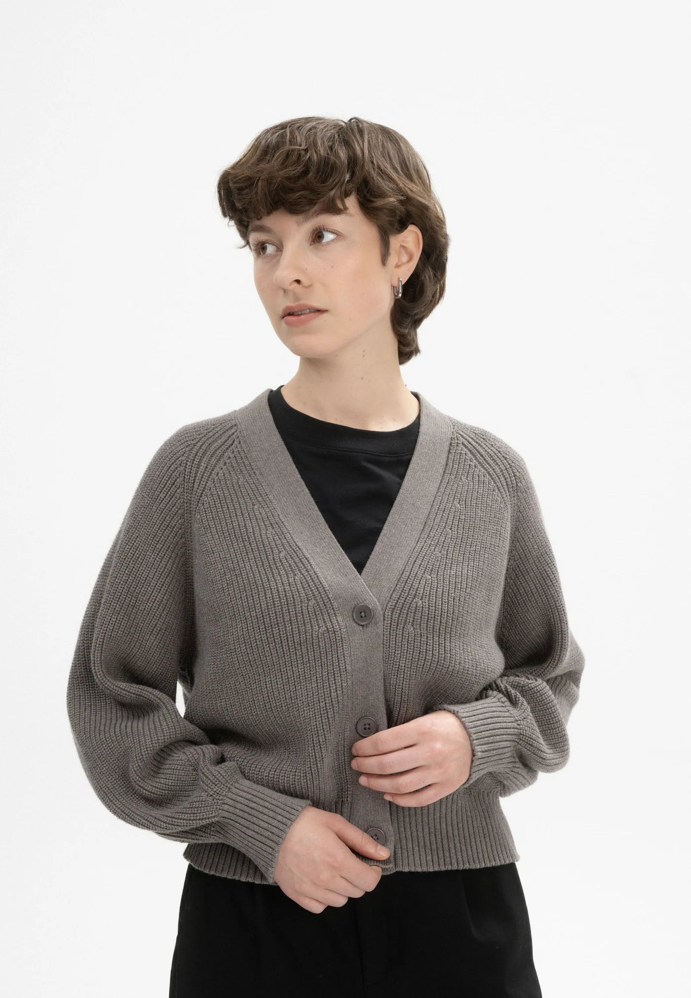 Rippstrick Cardigan BHUMA bear melange