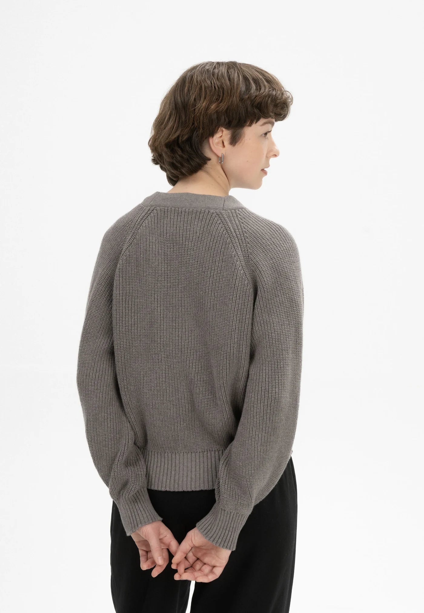 Rippstrick Cardigan BHUMA bear melange