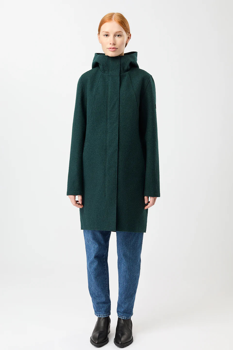 Women Coat Risana Cityparka aus Wolle mit Membran