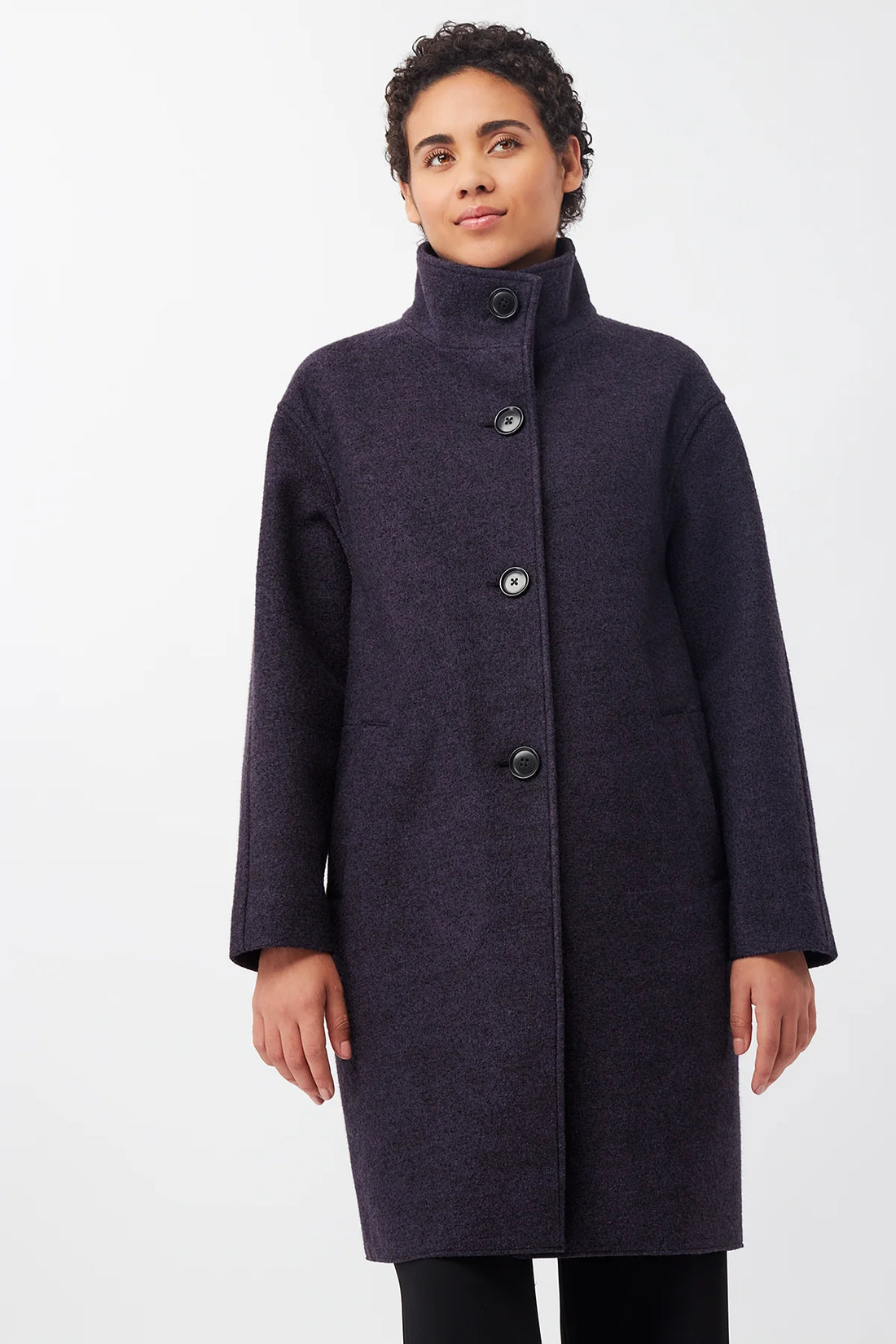 Coat Pennfield in Blueberry – Kurzmantel im Stile der 60&