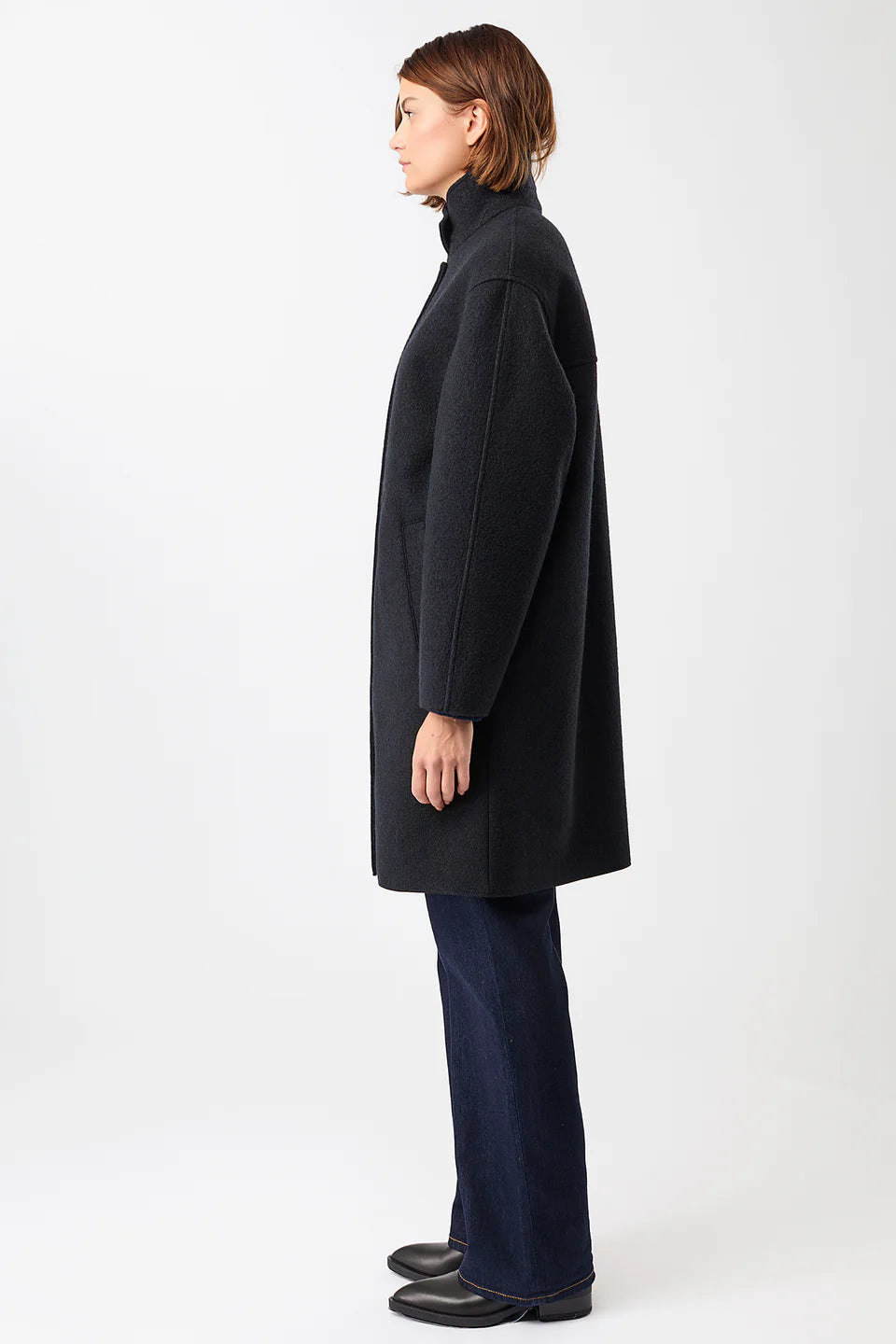 Women Coat Pennfield II carbon Kurzmantel mit hohem Kragen