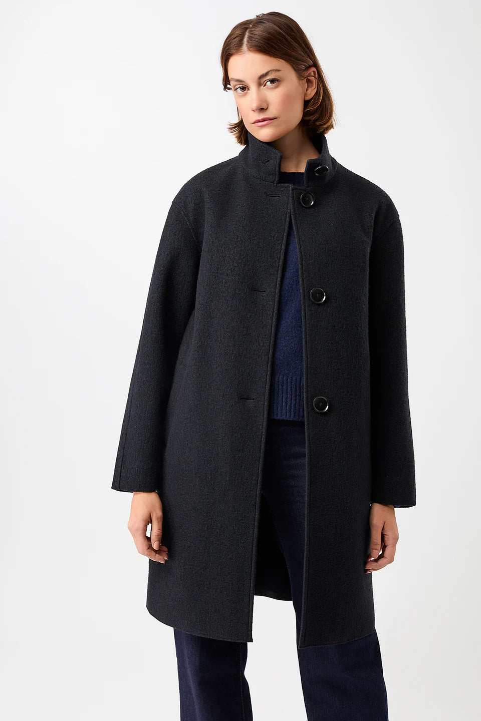 Women Coat Pennfield II carbon Kurzmantel mit hohem Kragen