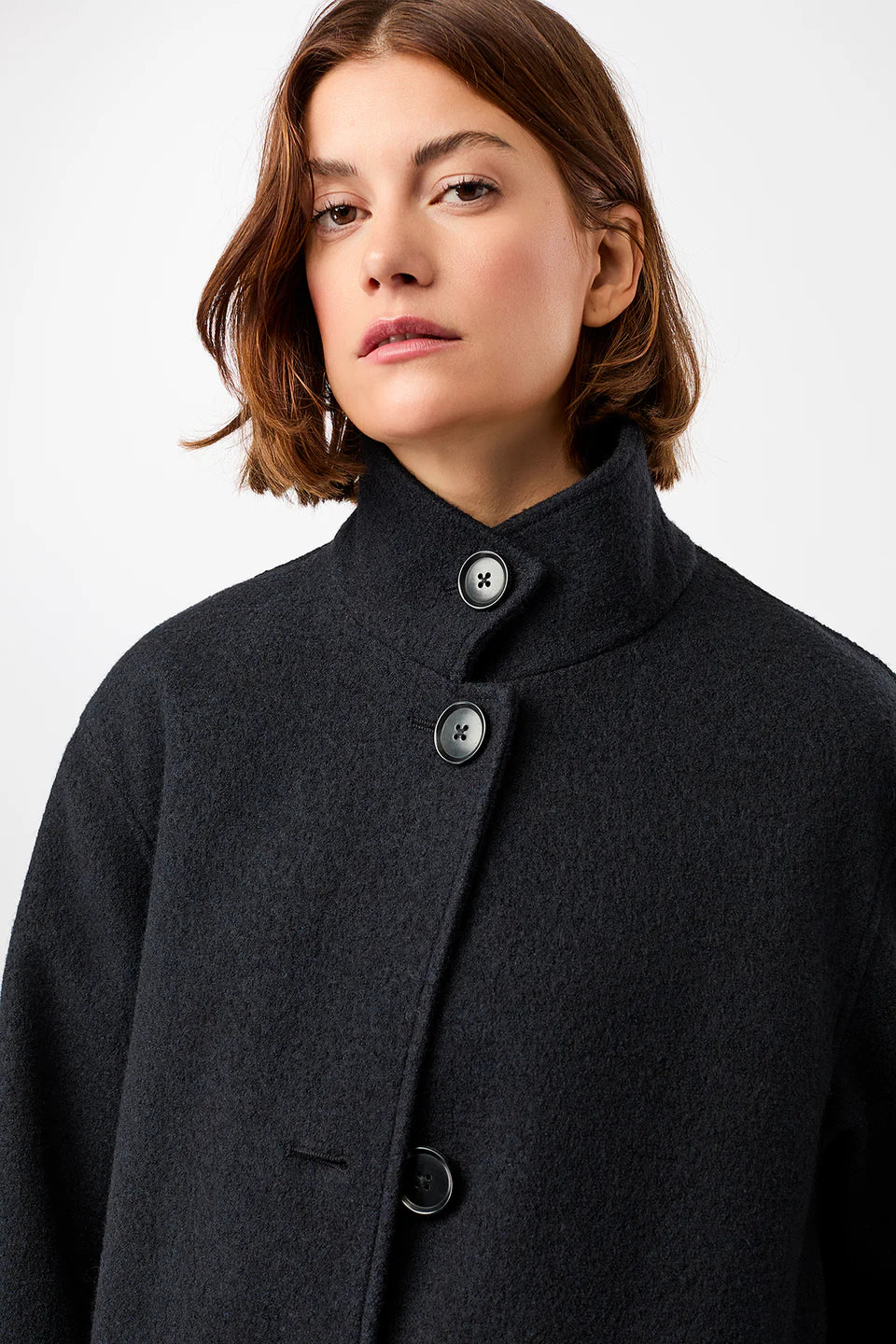 Women Coat Pennfield II carbon Kurzmantel mit hohem Kragen