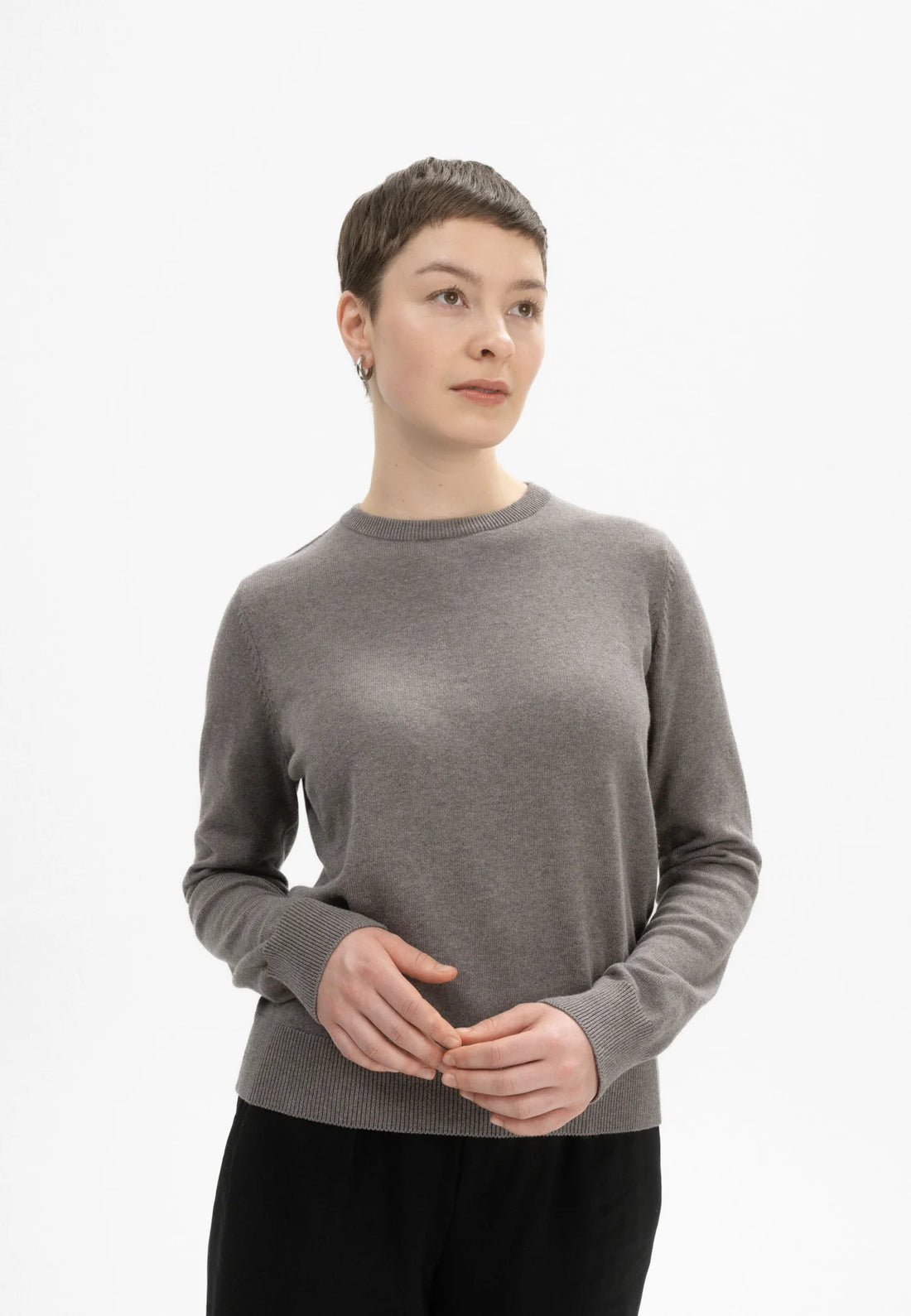 Damen Feinstrick Pullover bear melange Style DHANA
