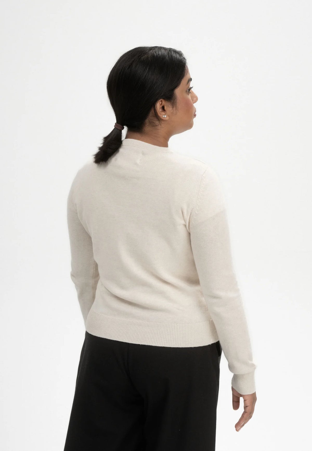 Damen Feinstrick Pullover cream melange Style DHANA