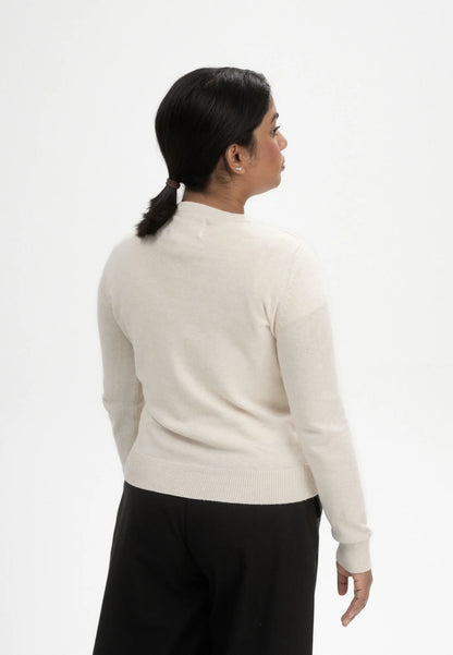 Damen Feinstrick Pullover cream melange Style DHANA