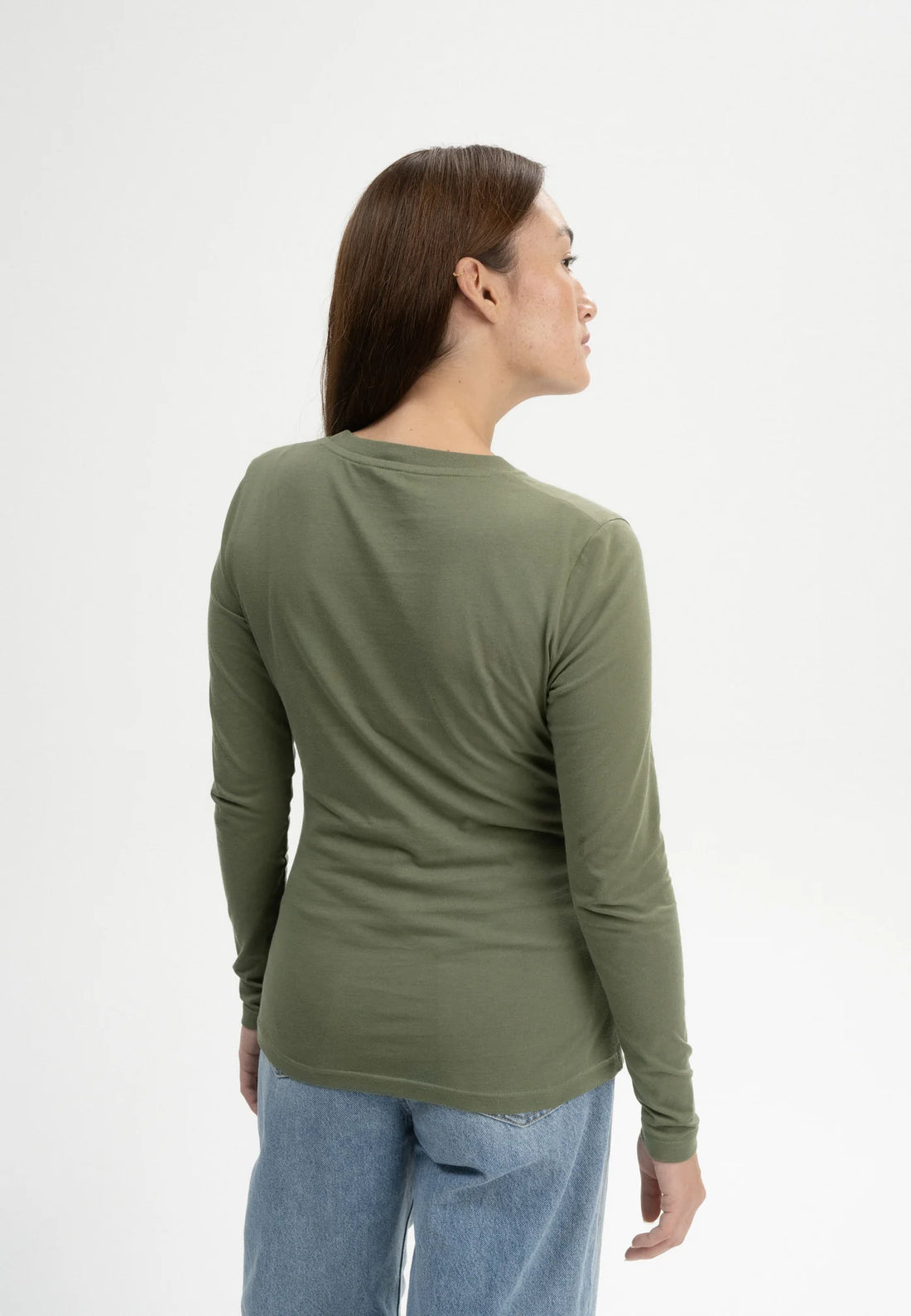 Basic Langarmshirt DHIVYA  thymian