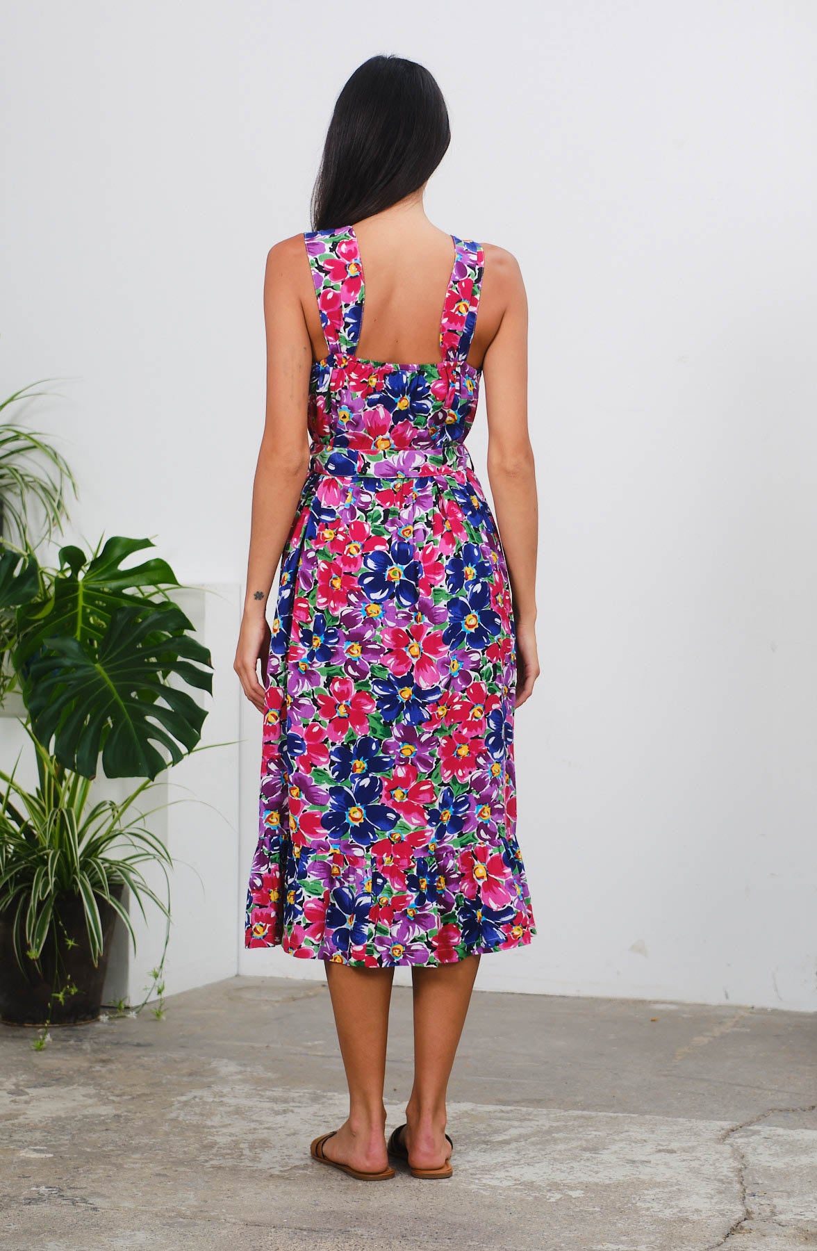 Finola Dress in Floral Garden