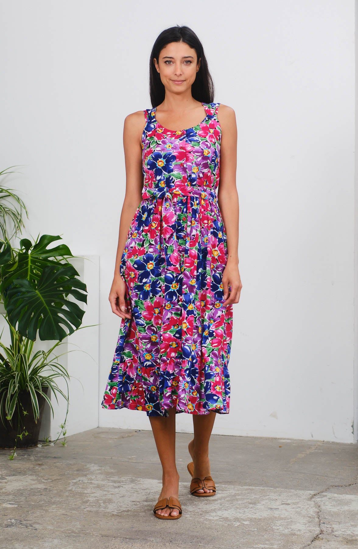 Finola Dress in Floral Garden