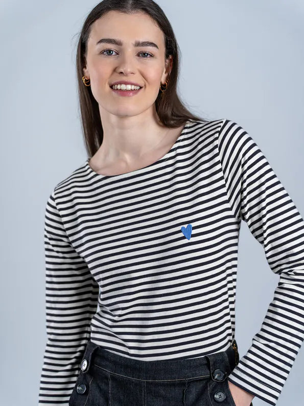 LONGSLEEVE ICONIQUE mit Stickerei aus Bio-Baumwolle