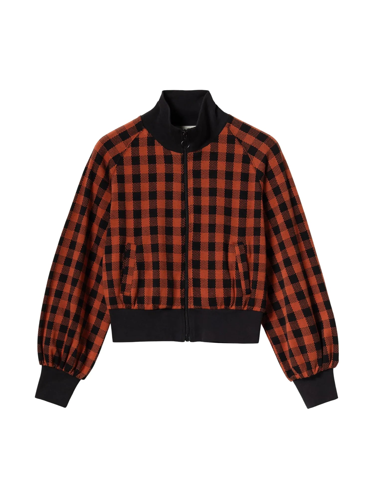 Strick Collegejacke aus Bio-Baumwolle Gingham Groove Jacket
