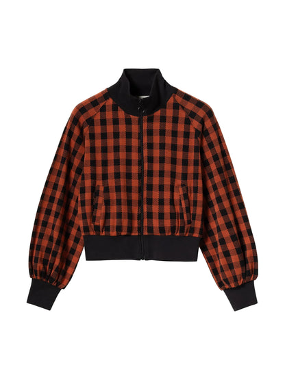 Strick Collegejacke aus Bio-Baumwolle Gingham Groove Jacket