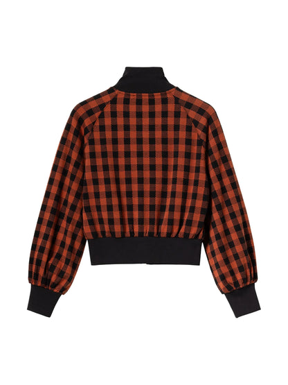 Strick Collegejacke aus Bio-Baumwolle Gingham Groove Jacket