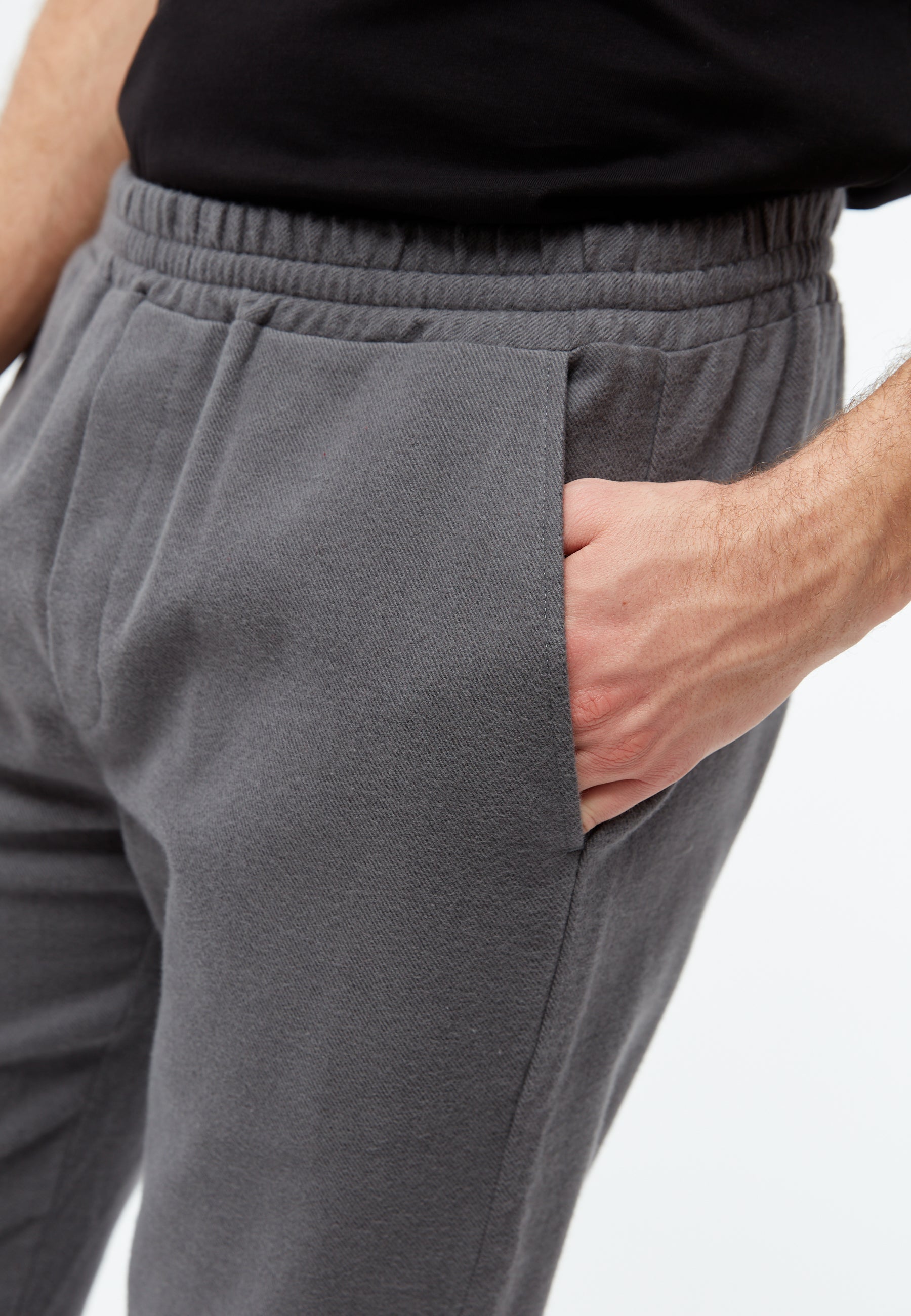 Flanellhose GBERIC aus Bio-Baumwolle mit Gummibund