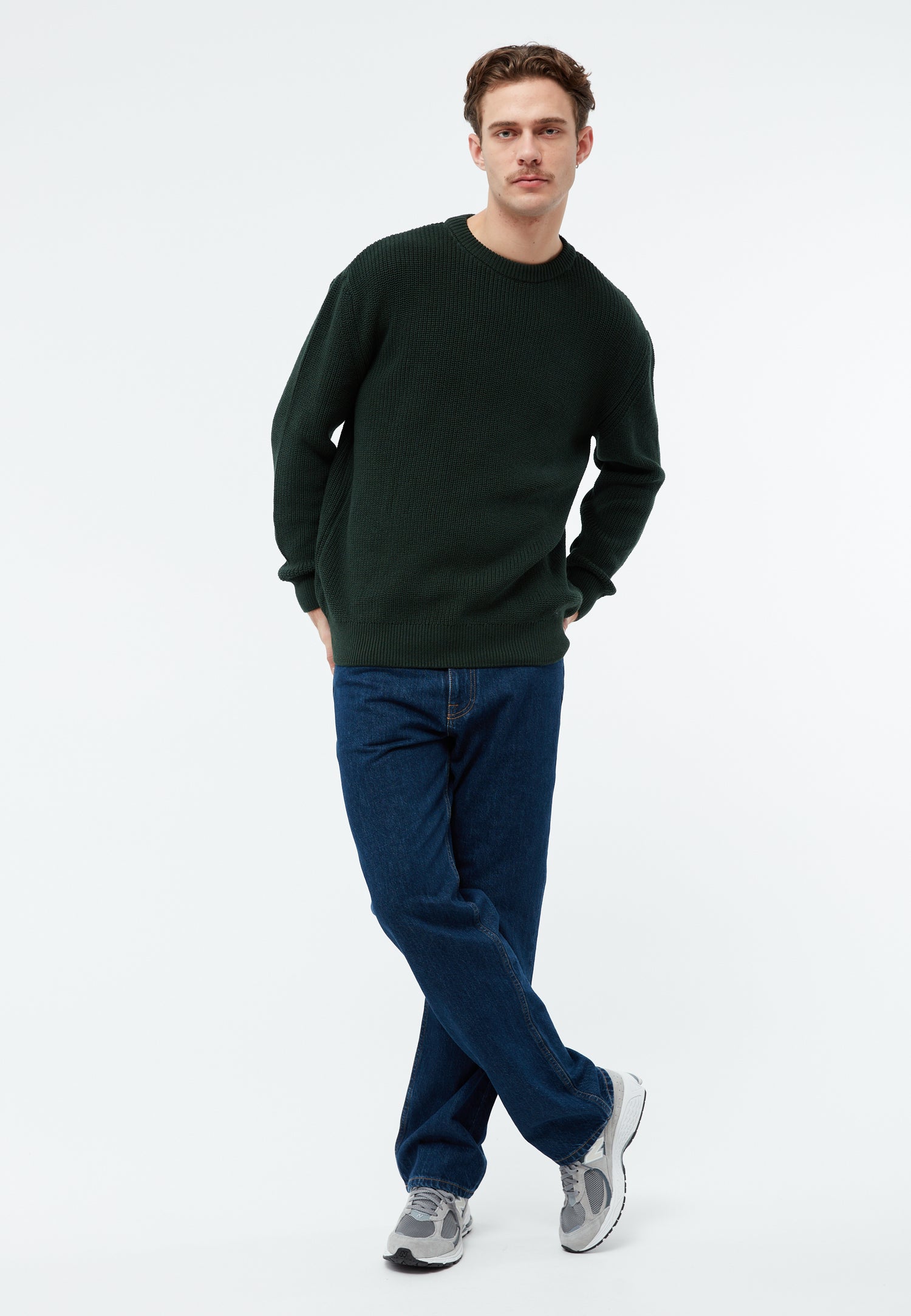 Strickpullover GBBrendan aus 100% Baumwolle (Bio) dear teal