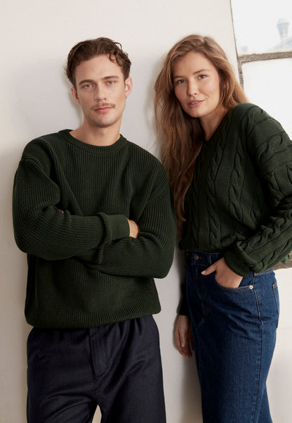 Strickpullover GBBrendan aus 100% Baumwolle (Bio) dear teal