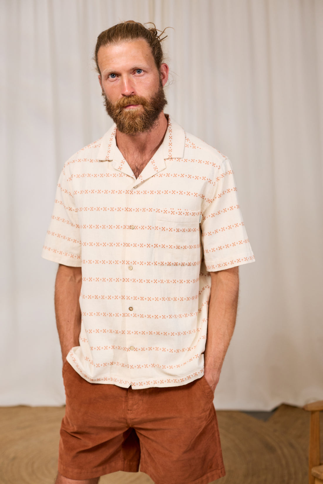 Herren Kurzarmhemd aus Bio-Baumwolle