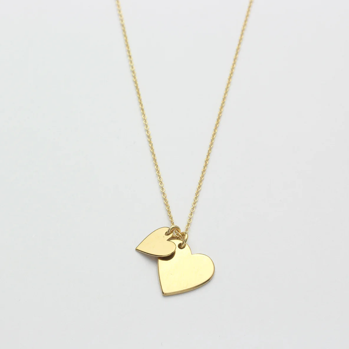 Kette &quot;Double Heart&quot; vergoldet