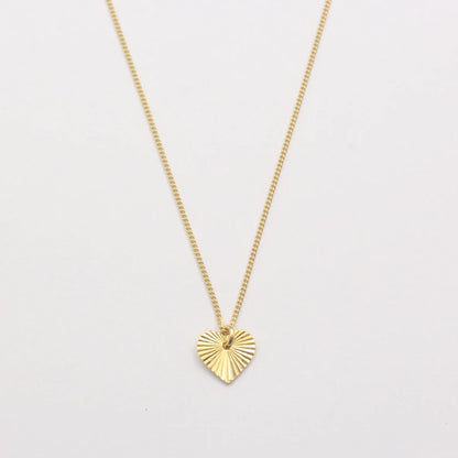 Kette &quot;Shiny Heart&quot; vergoldet