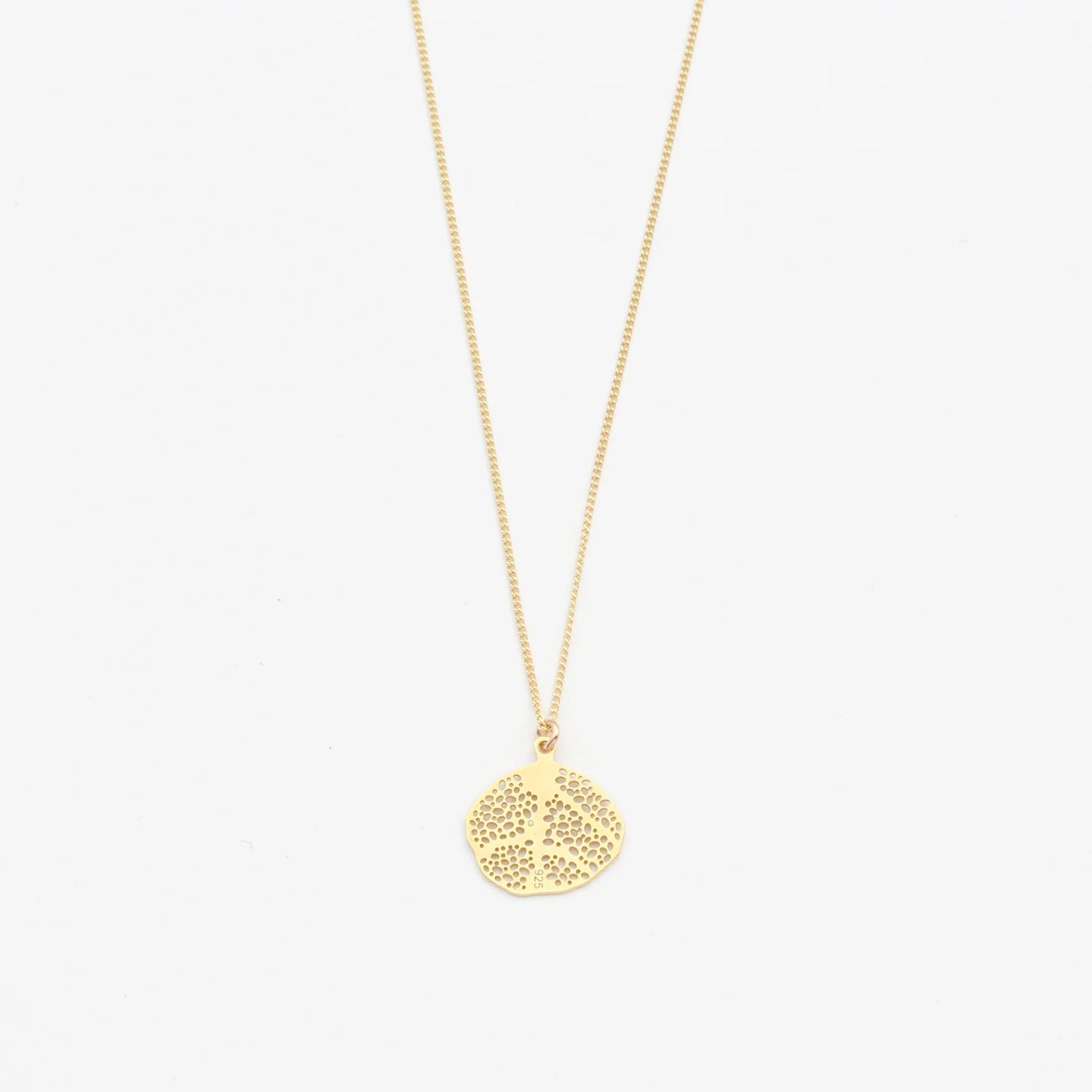 Kette Small Coral Leaf vergoldet