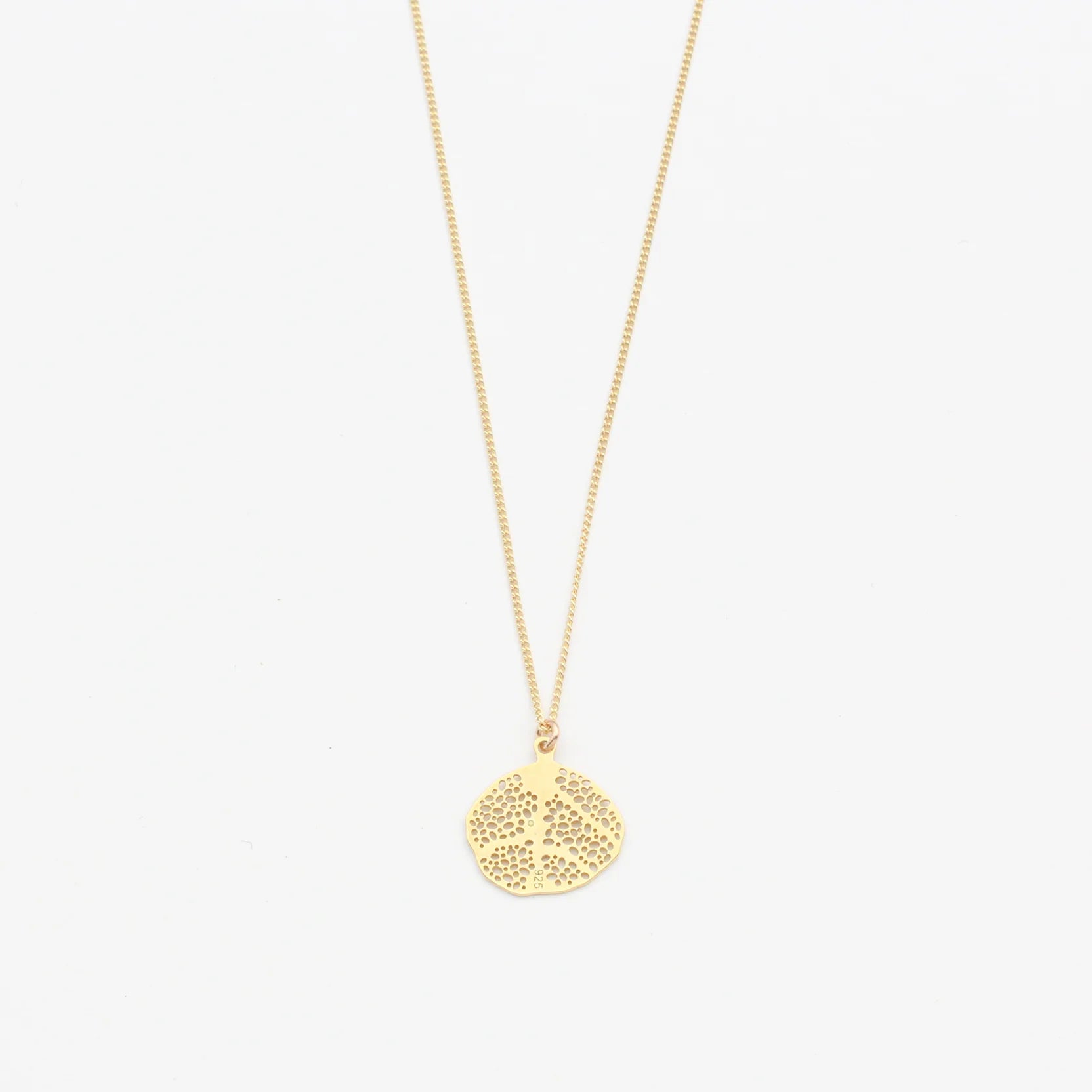 Kette Small Coral Leaf vergoldet