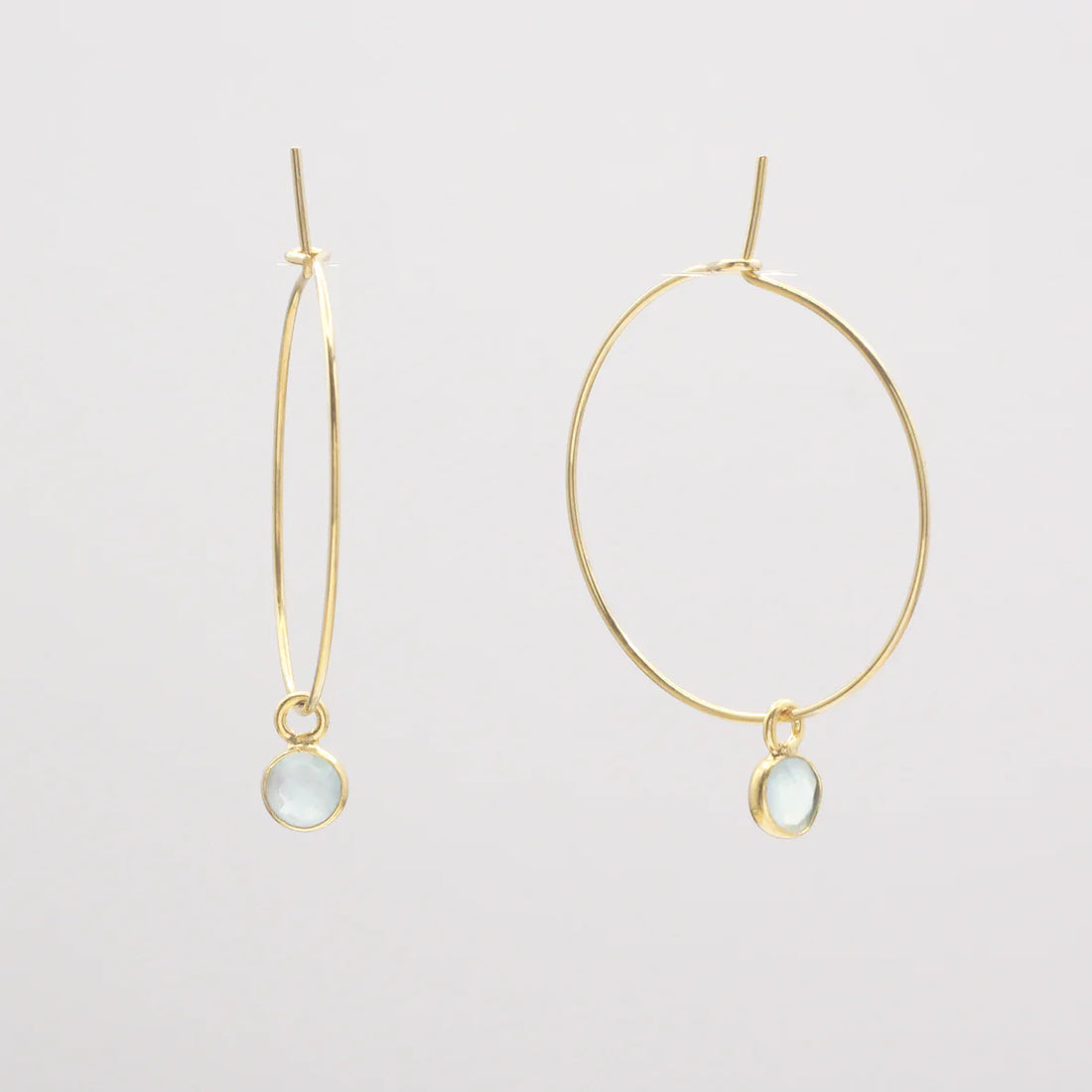 Kreole "Briolette" vergoldet