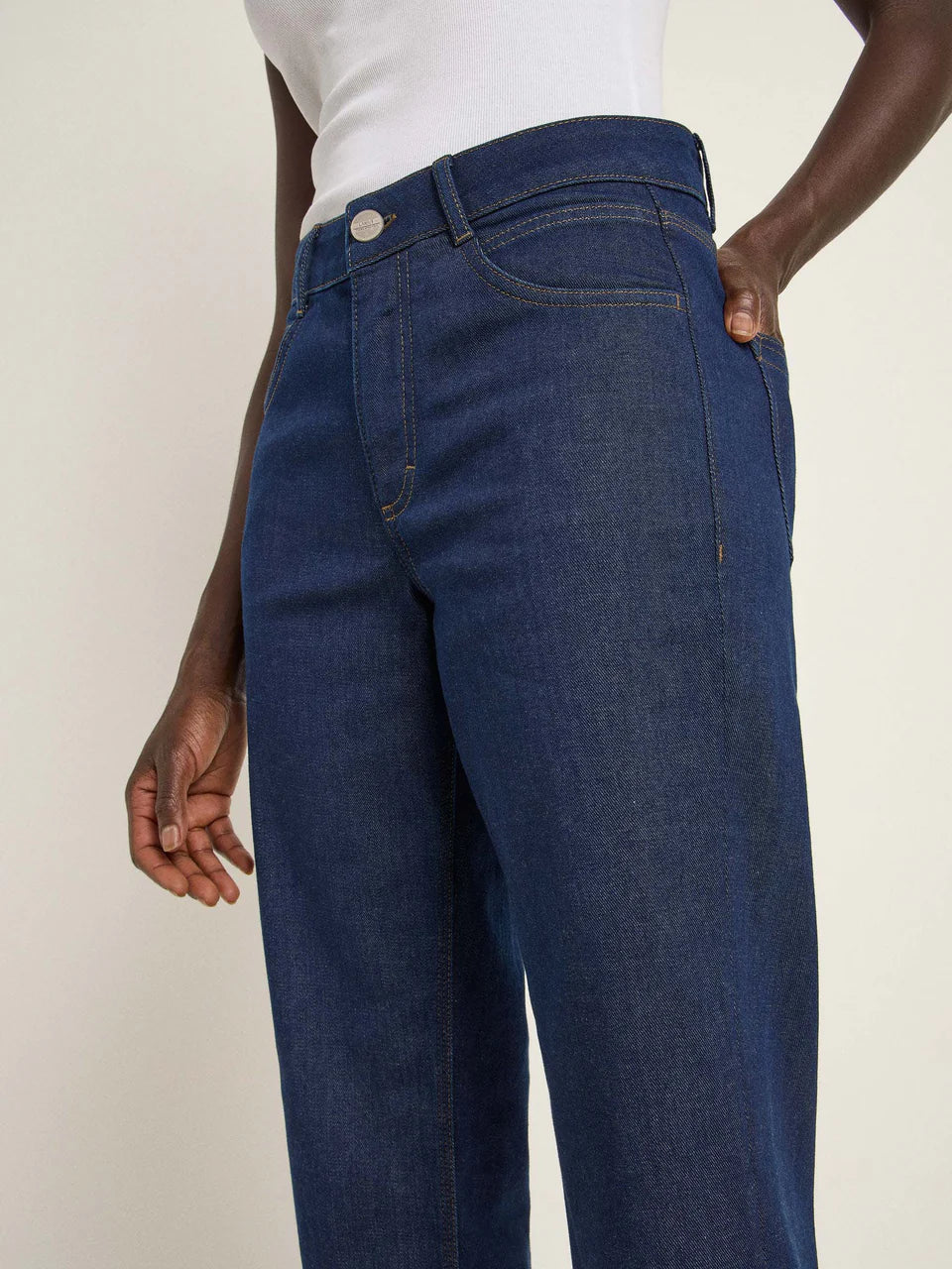 JEANS MIT AUFSCHLAG GOTS