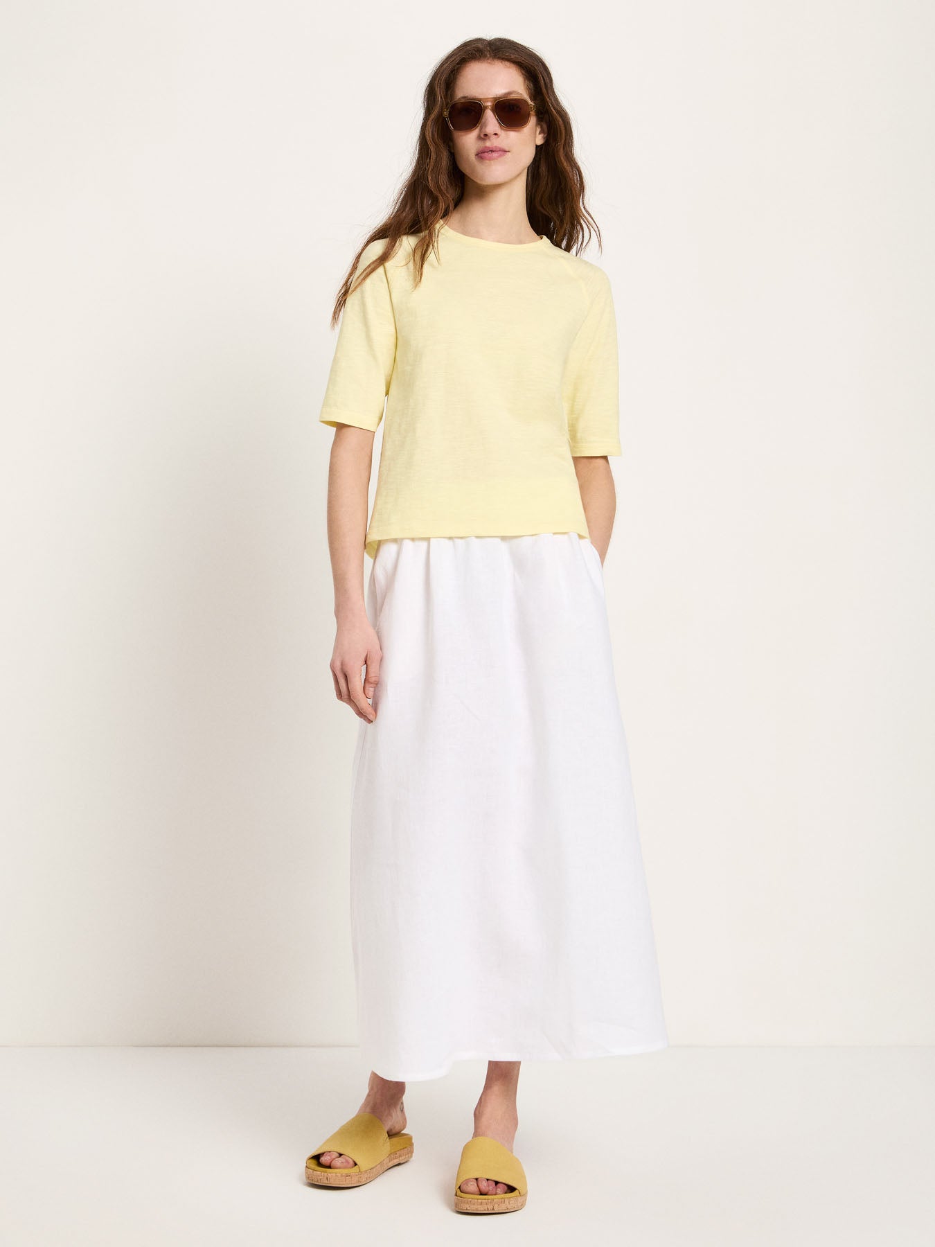 Raglan-Shirt in Peach – 100% Bio-Baumwolle