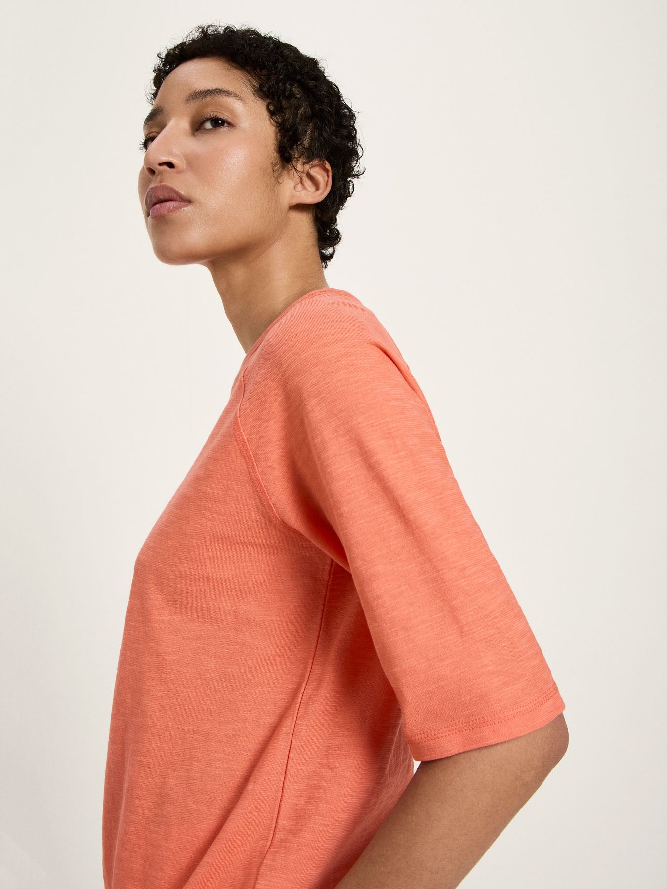 Raglan-Shirt in Peach – 100% Bio-Baumwolle