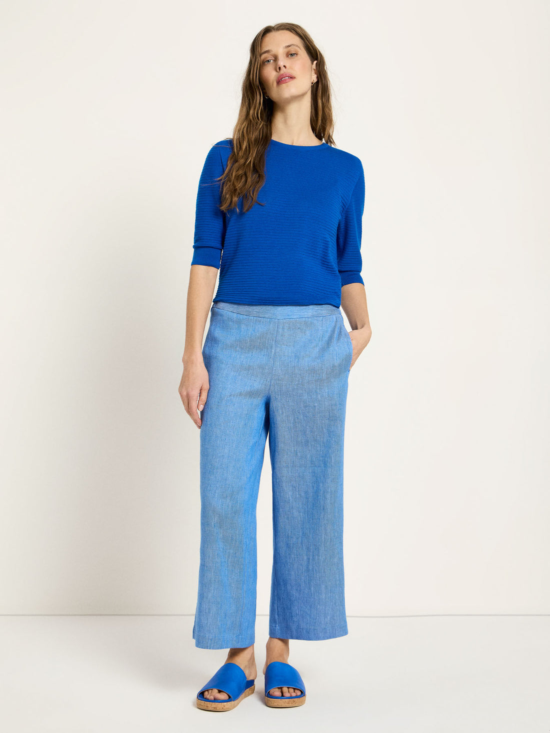 Culotte aus Leinen-Bio-Baumwoll-Mix – OCS-zertifiziert