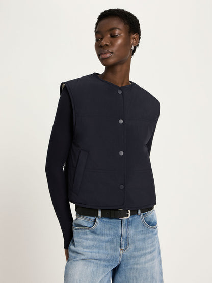 Wende-Weste aus recyceltem Polyamid mit Teddy-Futter