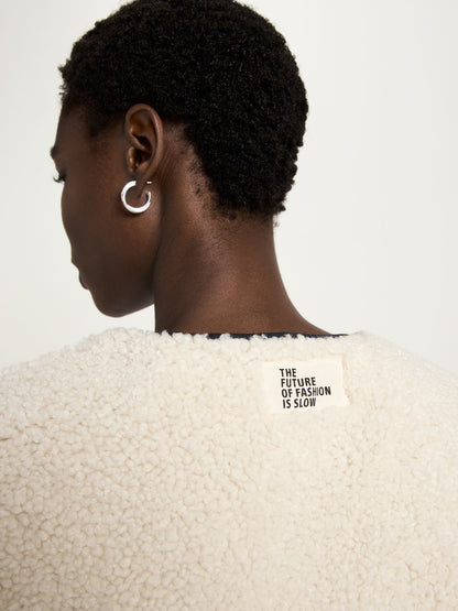 Wende-Weste aus recyceltem Polyamid mit Teddy-Futter