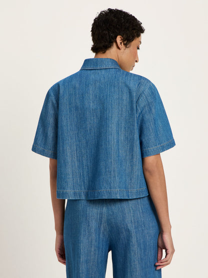 Jeansshirt aus Bio-Baumwolle – GOTS zertifiziert