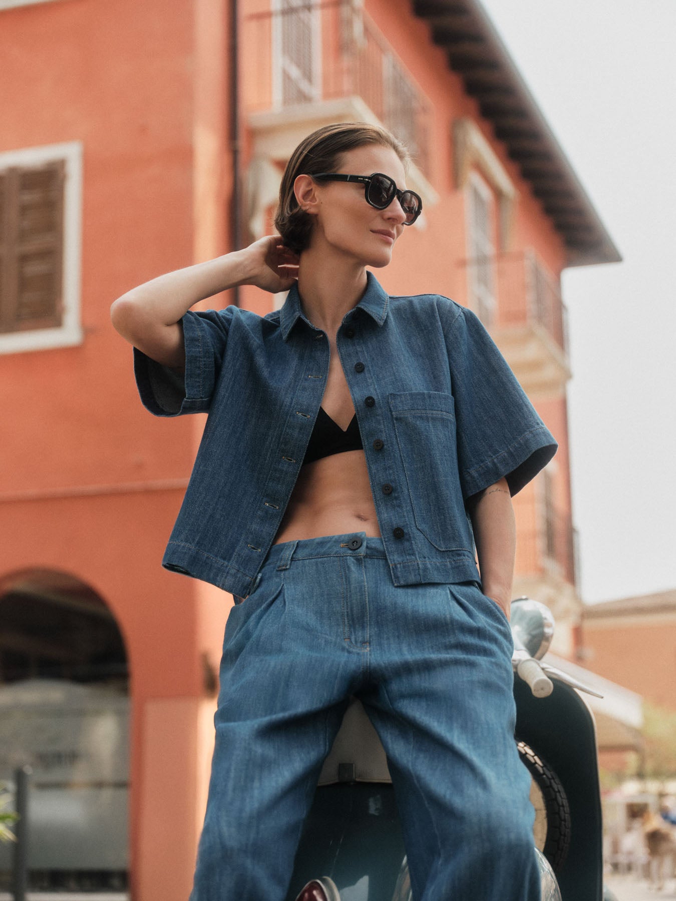 Jeansshirt aus Bio-Baumwolle – GOTS zertifiziert