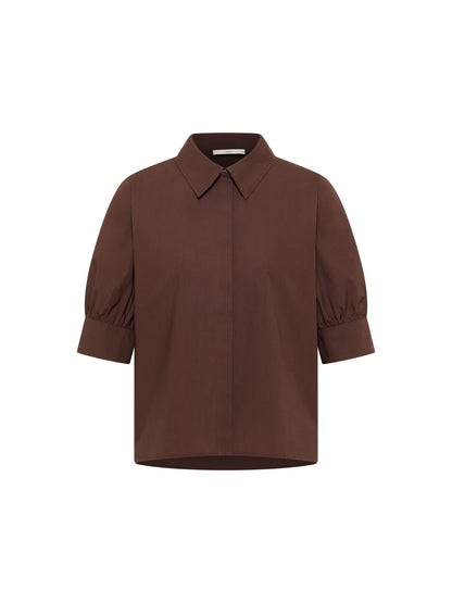 Bluse mit Puffärmeln aus Bio-Baumwolle (GOTS)