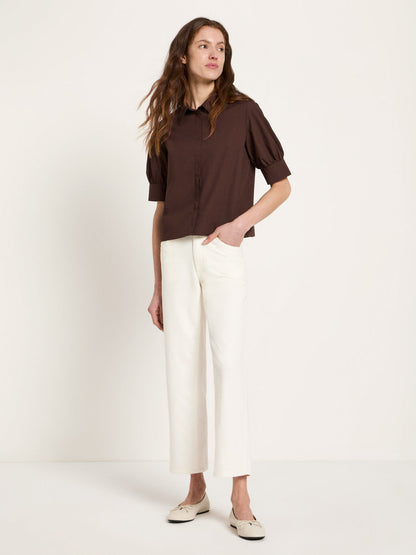 Bluse mit Puffärmeln aus Bio-Baumwolle (GOTS)