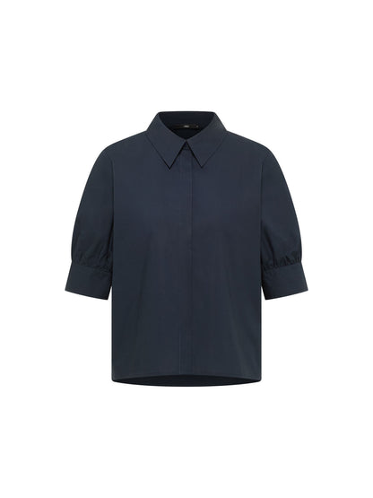 Bluse mit Puffärmeln aus Bio-Baumwolle (GOTS)