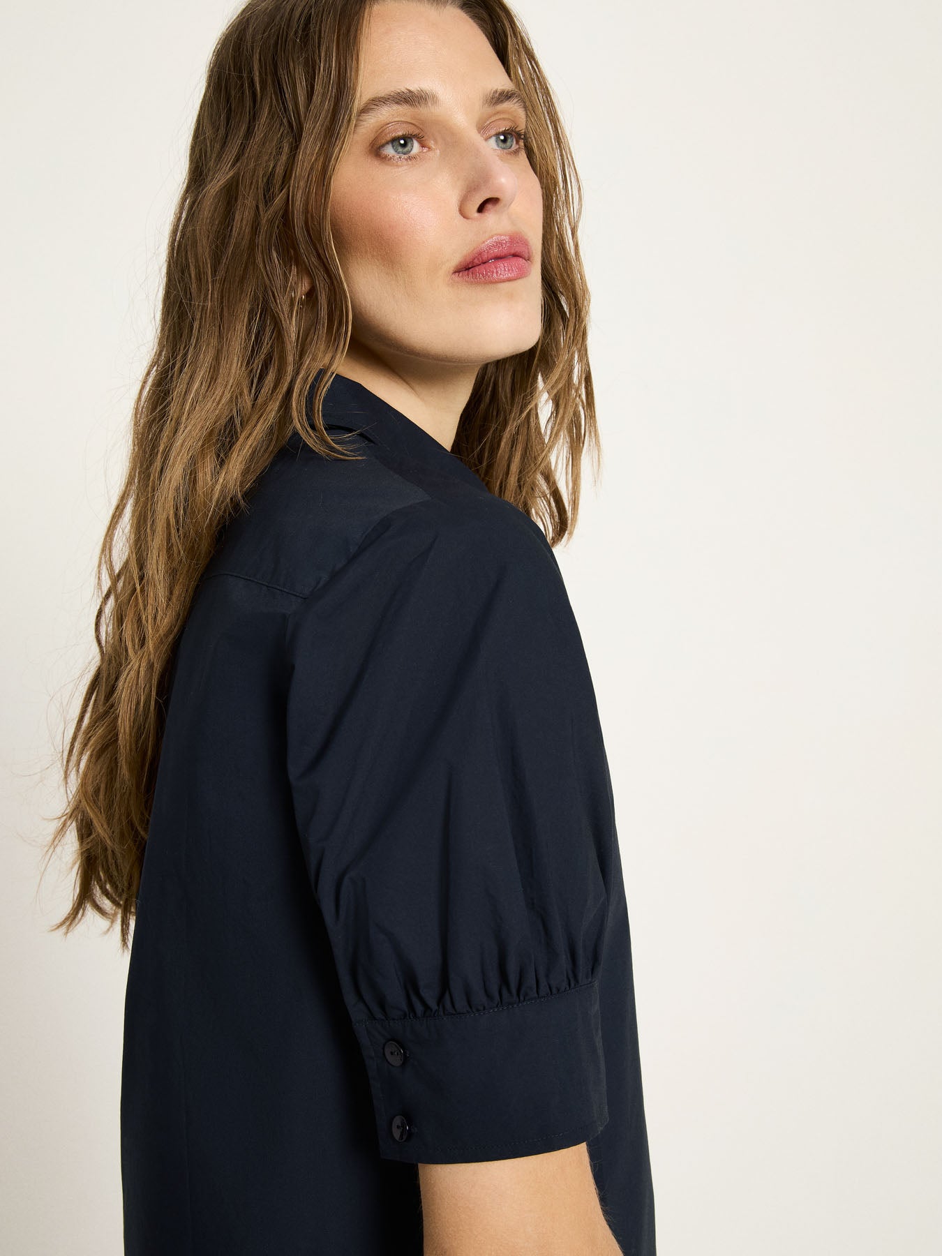 Bluse mit Puffärmeln aus Bio-Baumwolle (GOTS)