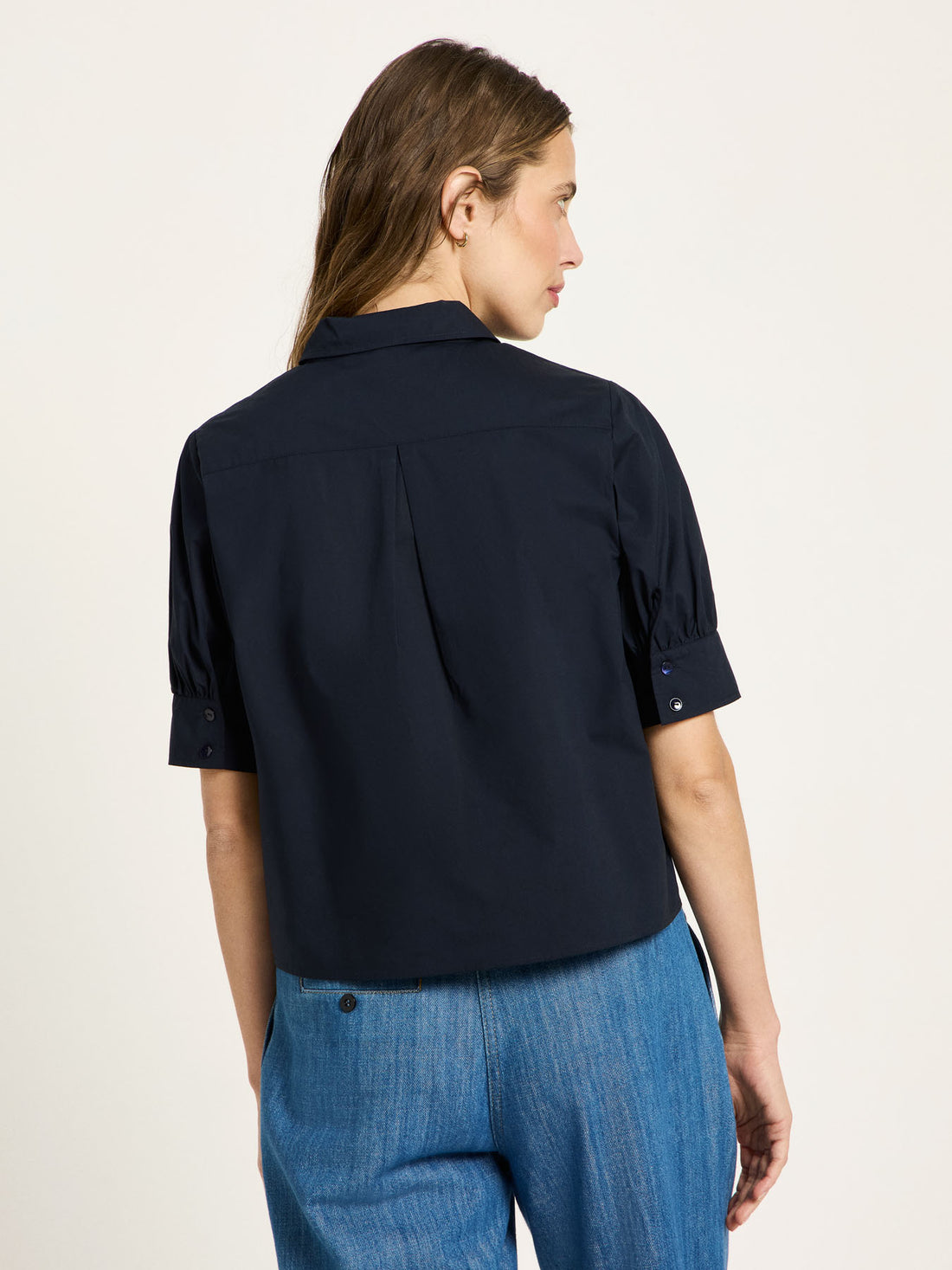 Bluse mit Puffärmeln aus Bio-Baumwolle (GOTS)
