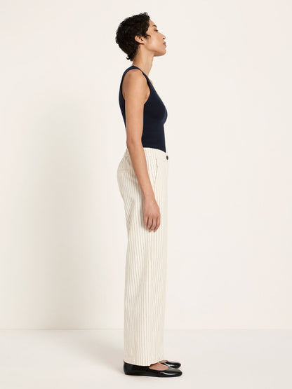 Streifen-Marlenehose aus Bio-Baumwolle (GOTS)