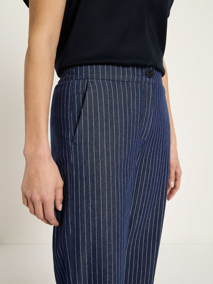 Streifen-Marlenehose aus Bio-Baumwolle (GOTS)