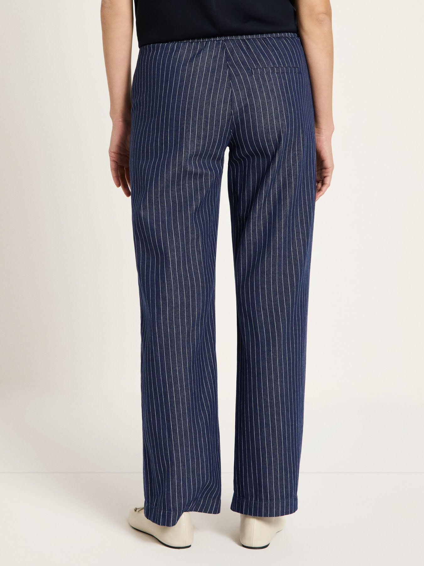 Streifen-Marlenehose aus Bio-Baumwolle (GOTS)