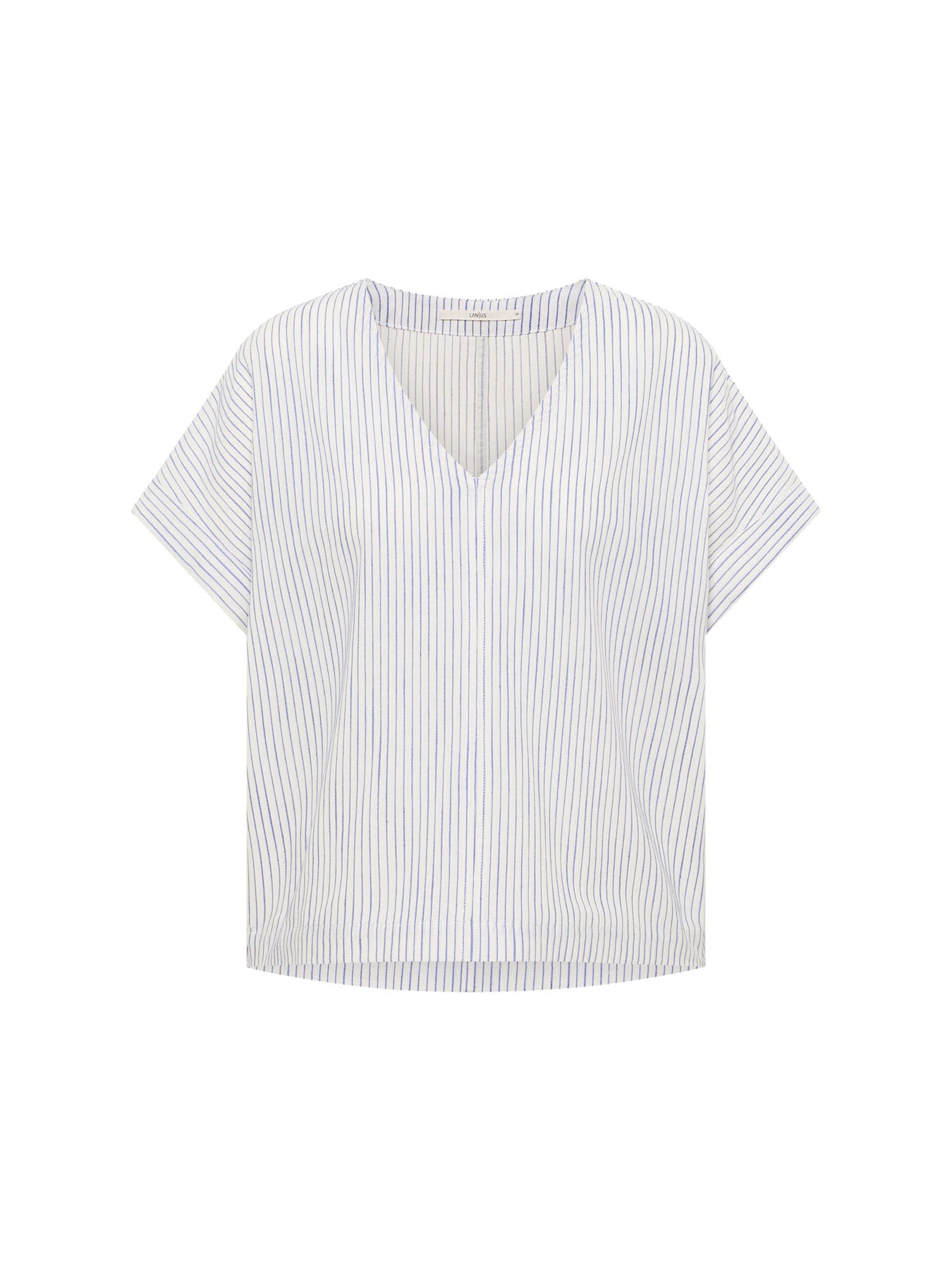 Blusenshirt aus Bio-Baumwolle, ECOVERO™ &amp;amp; Leinen (GOTS)
