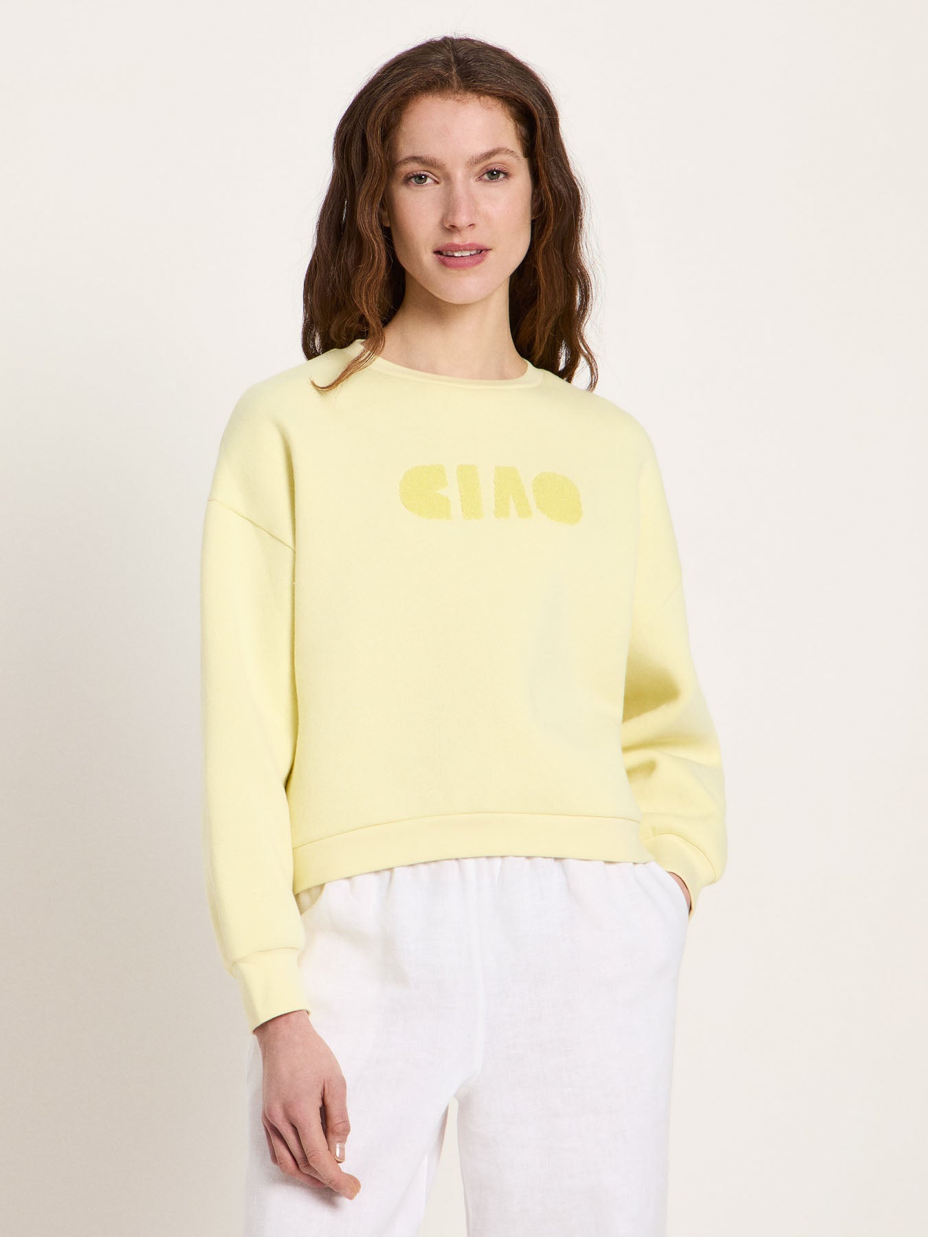 Statement-Sweatshirt „CIAO“ –  GOTS-zertifiziert