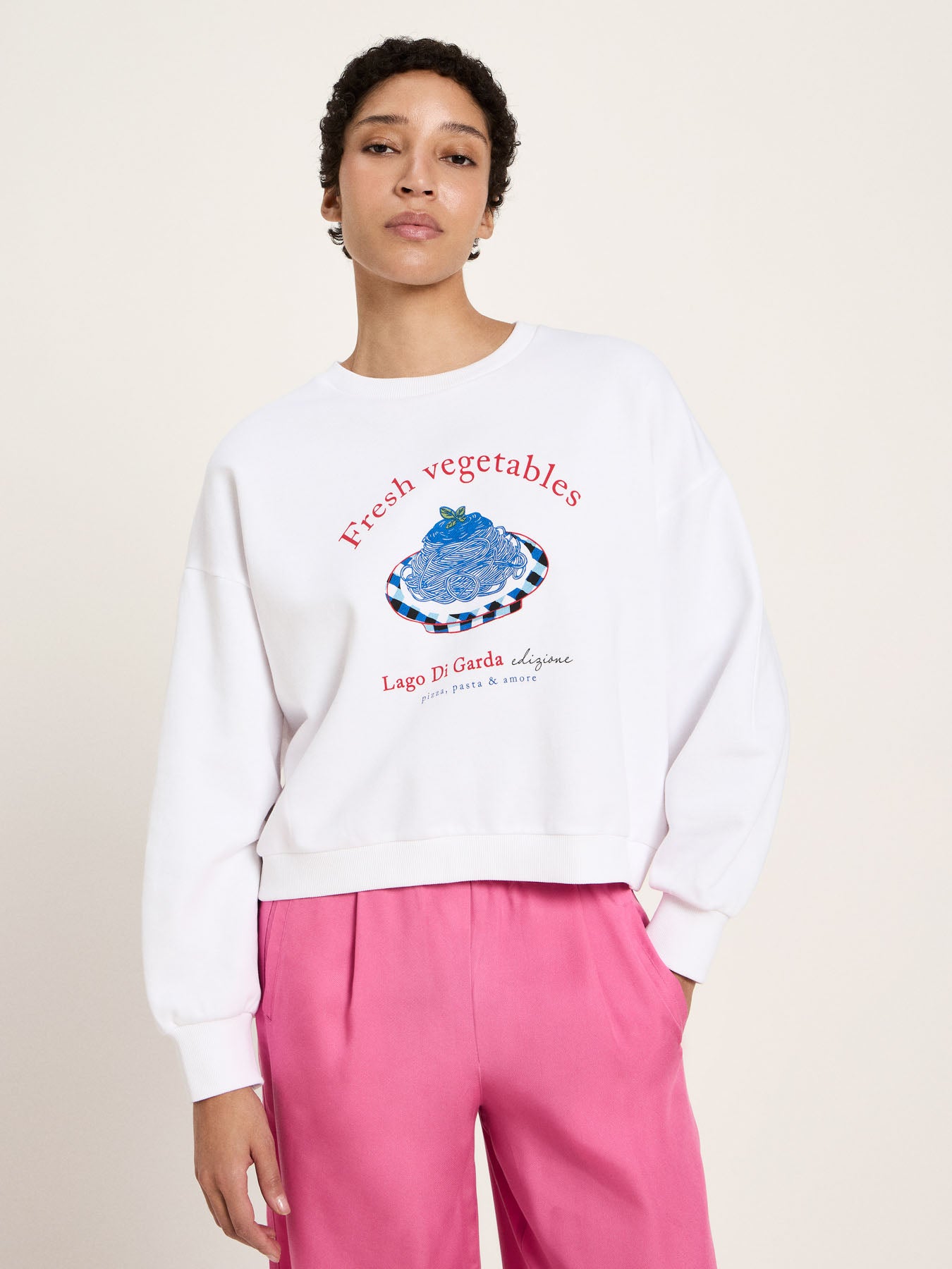 Statement-Sweatshirt „Fresh Vegetables“